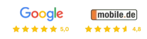 Google und mobile.de Bewertung für Inception Media aus München